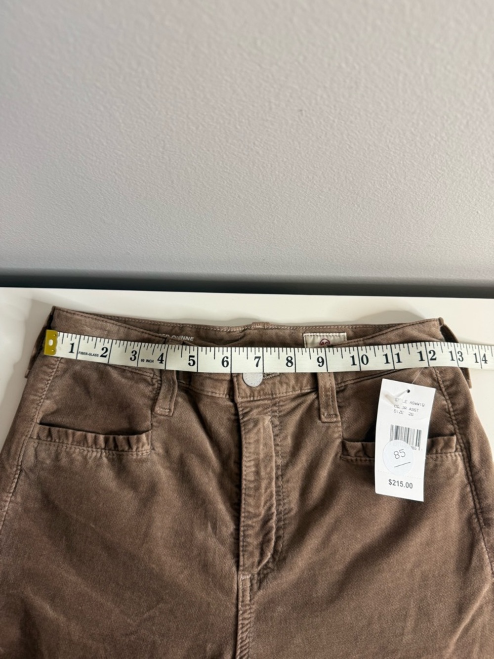 Adriano Goldschmeid AG Brown Corduroy Flared Pants Tailored Quinne 26 NWT $216 - Picture 10 of 12